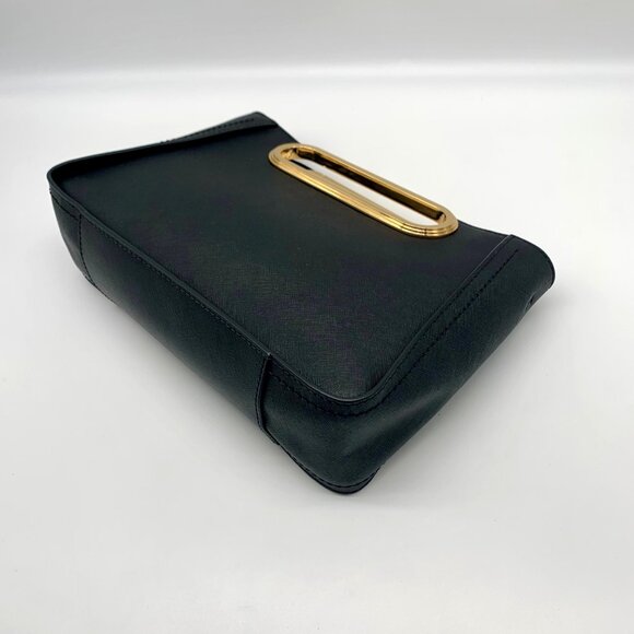 Michael Kors Chelsea Black Saffiano Leather Convertible Crossbody Clutch - NWT - Picture 5 of 11